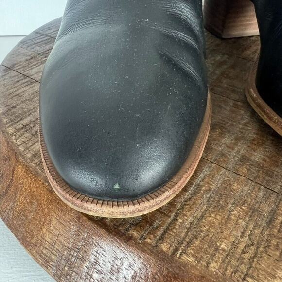 Madewell Womens Solid Black Leather Rosie Ankle Boots Size  Madewell Boots Womens Size 10 Black The Rosie Ankle Leather Western Cowgirl